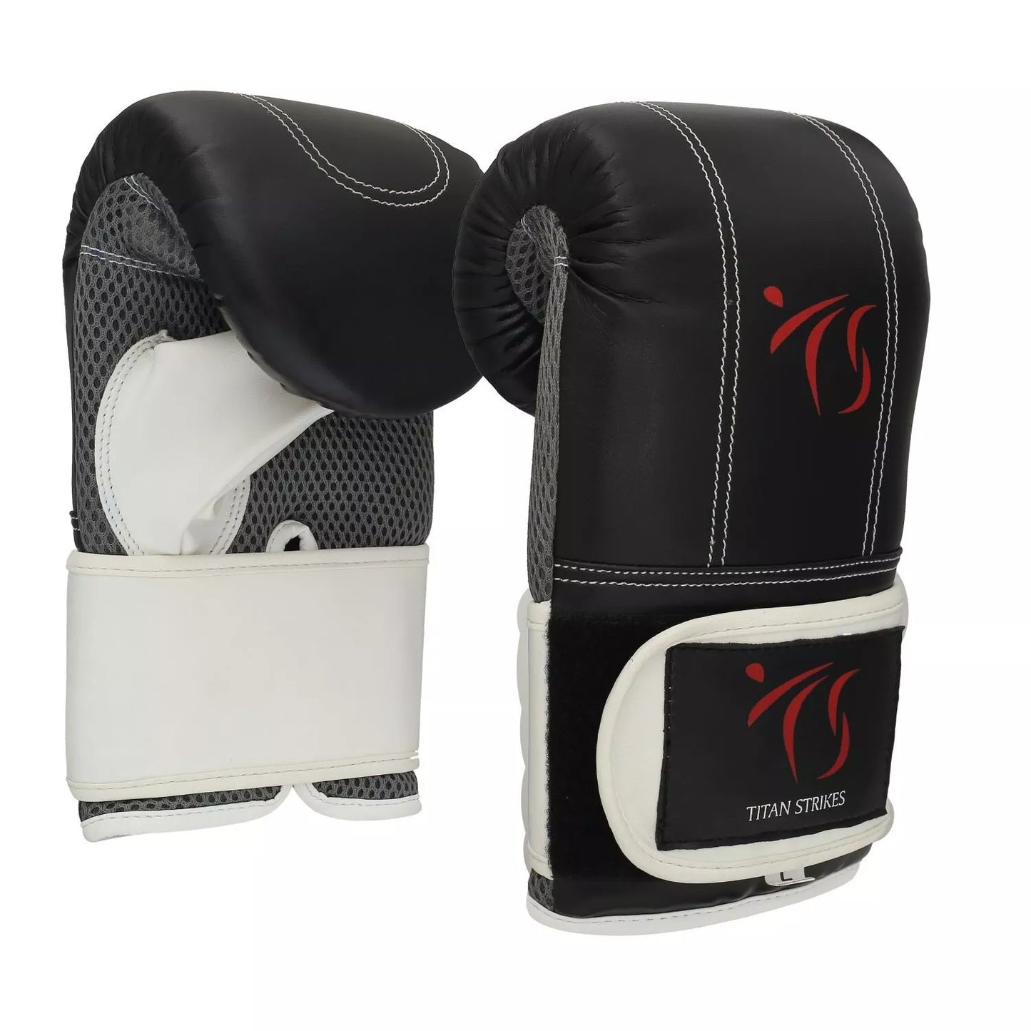 Titan Strikes left punching bag glove view from side