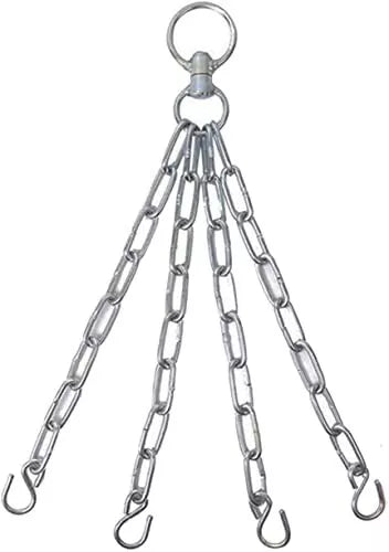 Titan Strikes boxing punching bag hanging hardware with four industrial-grade chains and hooks for secure installation