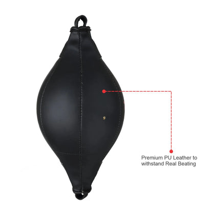 Titan Strikes double end bags for boxing constructed with Premium PU Leather