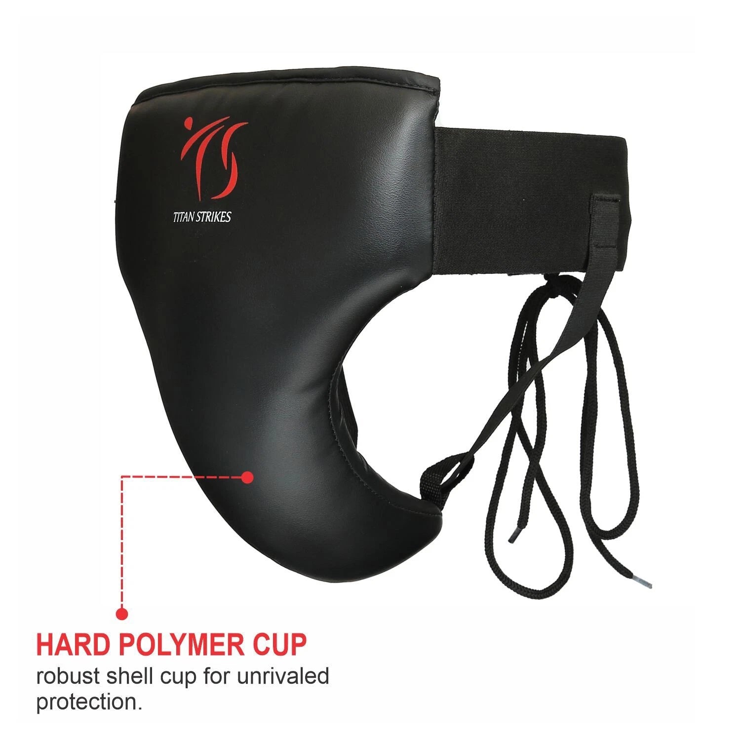 Titan Strikes boxing groin protector featuring hard polymer cup
