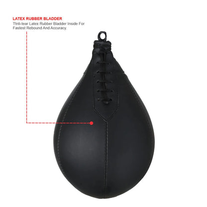 Titan Strikes speed bags for boxing with internal latex rubber bladder for fast, consistent rebounds and precision accuracy